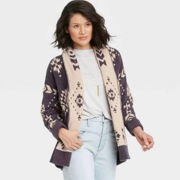 Knox Rose Open Cardigan Grey
Cream Aztec nwt - Picture 1 of 3